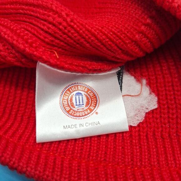 Nebraska Huskers Beanie Cap One Size Red - Picture 4 of 4